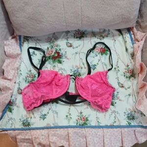 ♡Pink Lace Women's Bra 34B♡